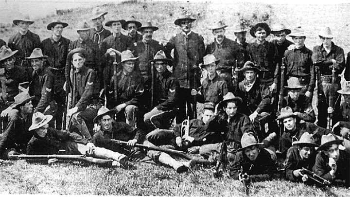 Michigan National Guardsmen armed with Remington-Lee rifles.