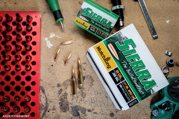 The Sierra MatchKing 177gr 30cal Hollow Point Boat Tail