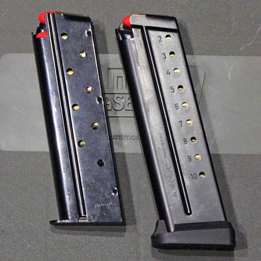 the Mec-Gar 9-rounder versus 10-rounder single-stack magazines for the 1911.