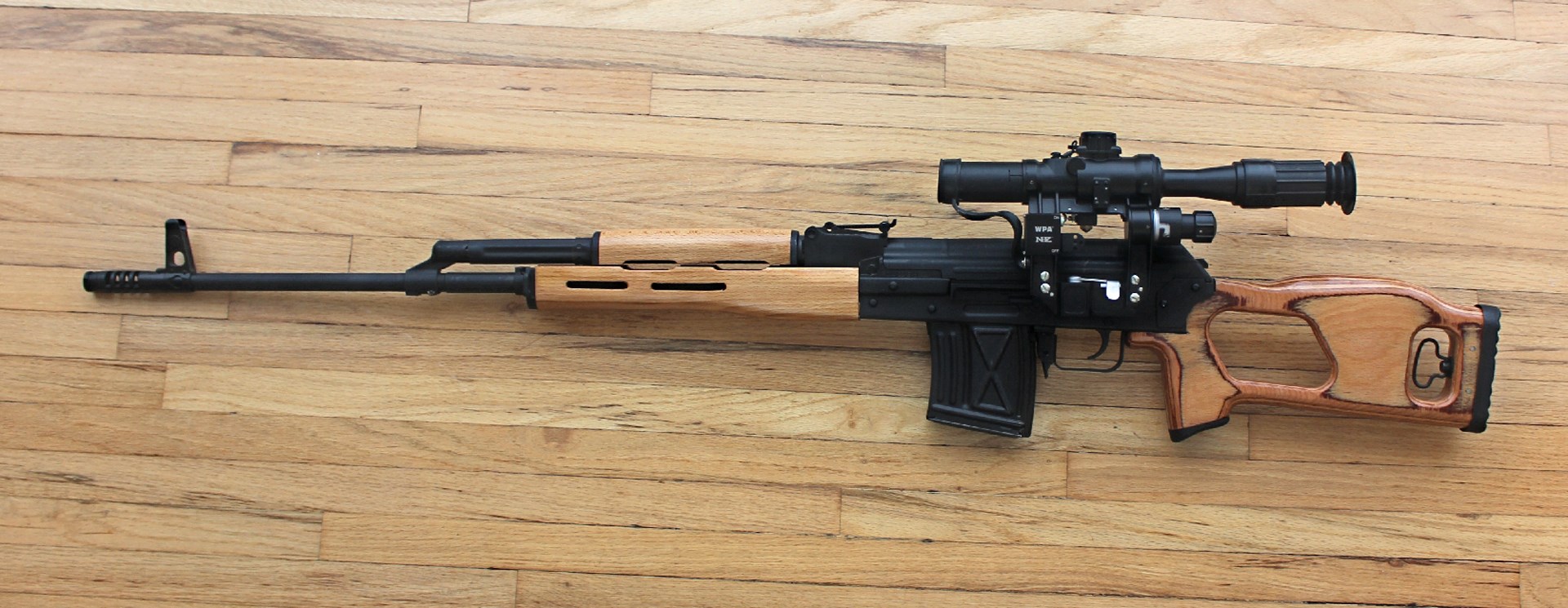 Century Arms PSL 54 sniper rifle left-side view.