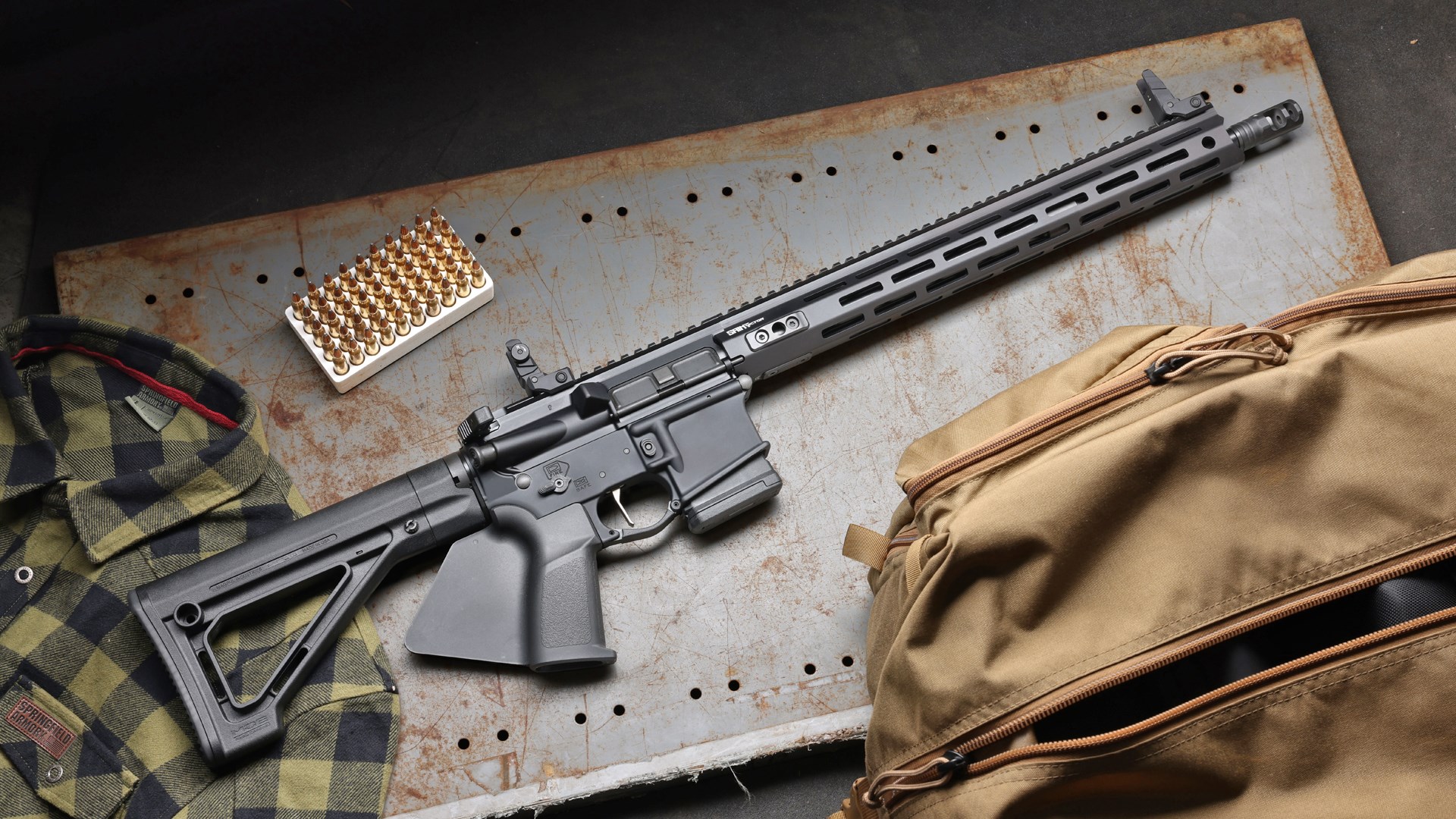 A California-compliant version of the Springfield Armory Saint Victor AR-15.