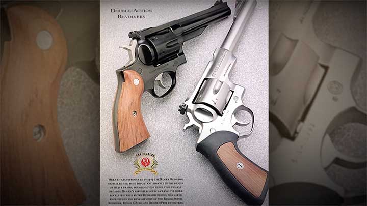 The Ruger Redhawk, one of the large-frame revolvers that the Colt Anaconda was meant to compete against.