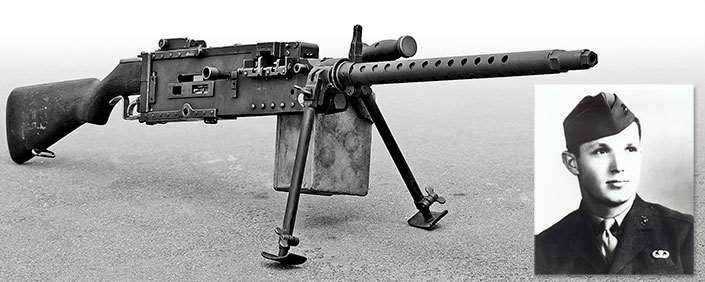 ANM2 .30-cal “Stinger” machine gun and Corporal Tony Stein