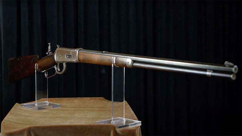 A Winchester Model 1894 lever-action rifle.