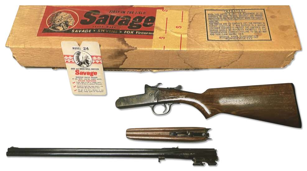 Savage Model 24 .22/.410 over-under combination gun