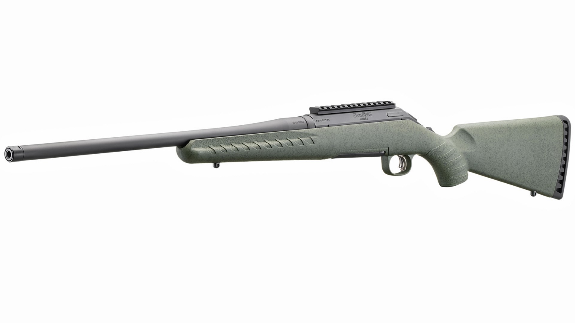 Left side of the Glenfield Firearms Model A bolt-action rifle.