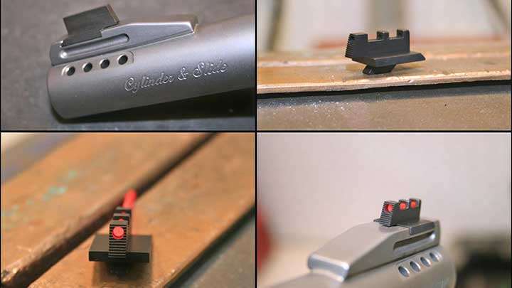 custom gunsmithing detail images parts sights barrel gun