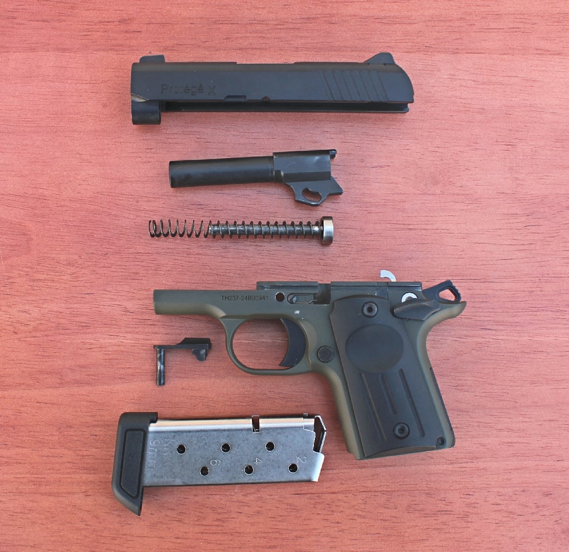 Disassembled view of the TriStar Arms Protege X.