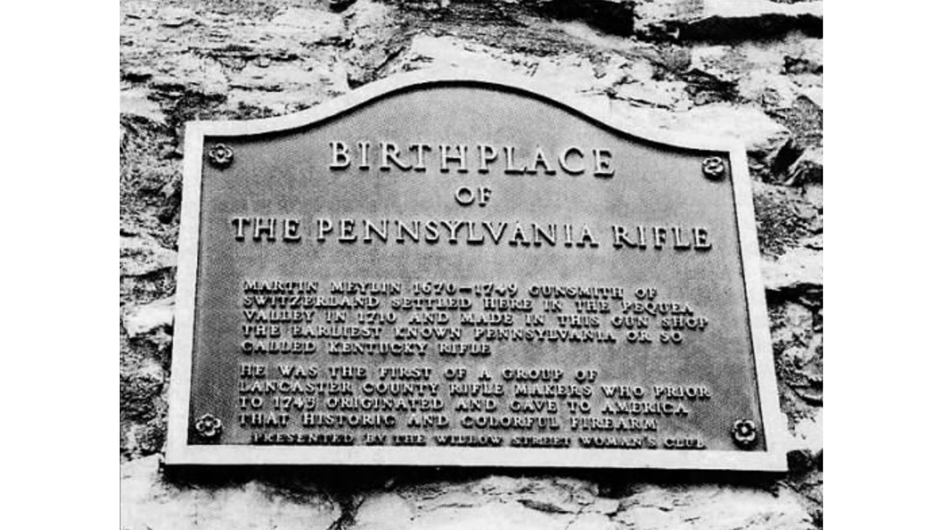 Photo of historic marker denoting the birthplace of the Pennsylvania Rifle—Lancaster County. Intelligencer Journal/Lancaster New Era Lancaster