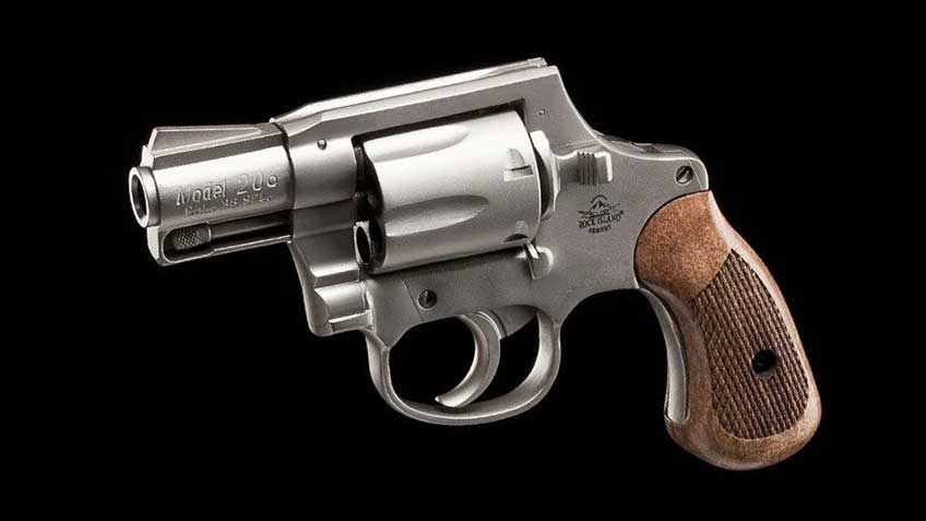 left side stainless steel revolver
