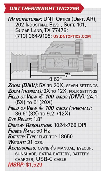 DNT ThermNight TNC225R specs