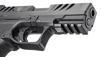 Walther F-series front end pistol handgun muzzle black plastic metal pistol