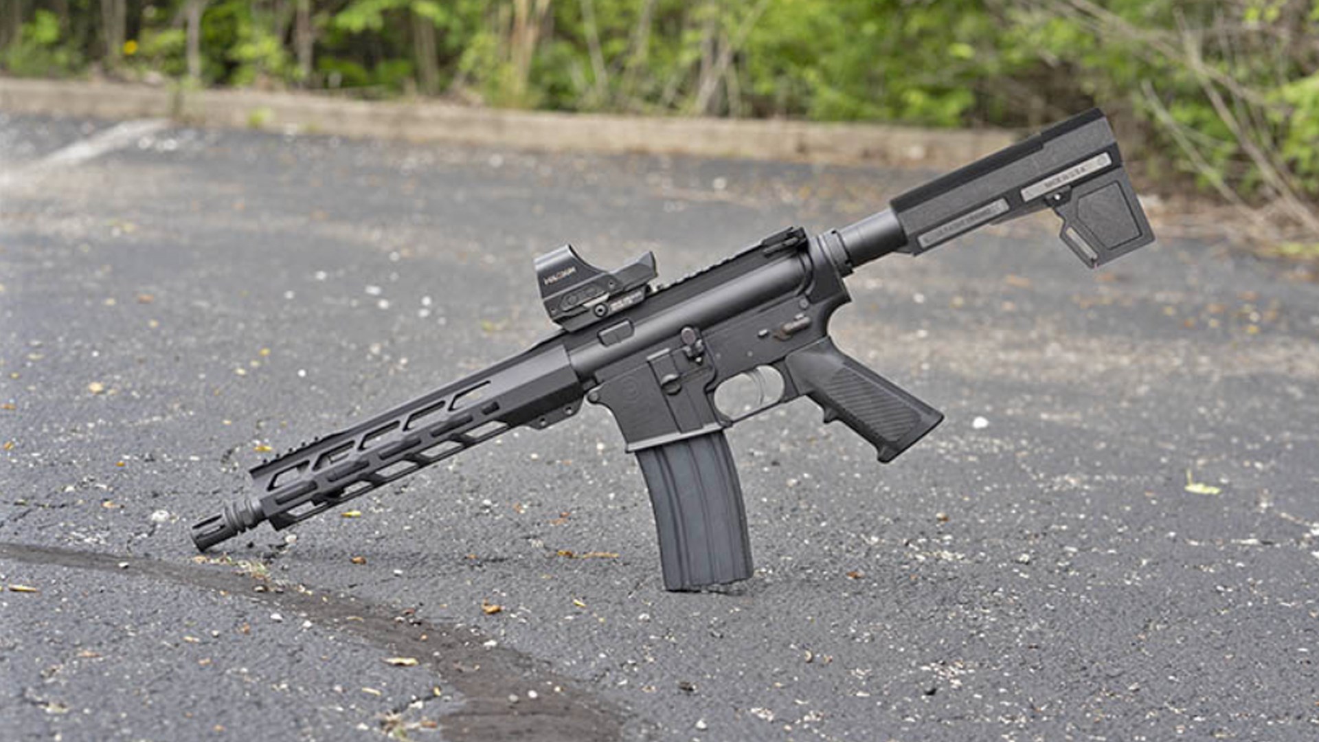 Left side of the Hi-Point HP-15 large-format pistol.