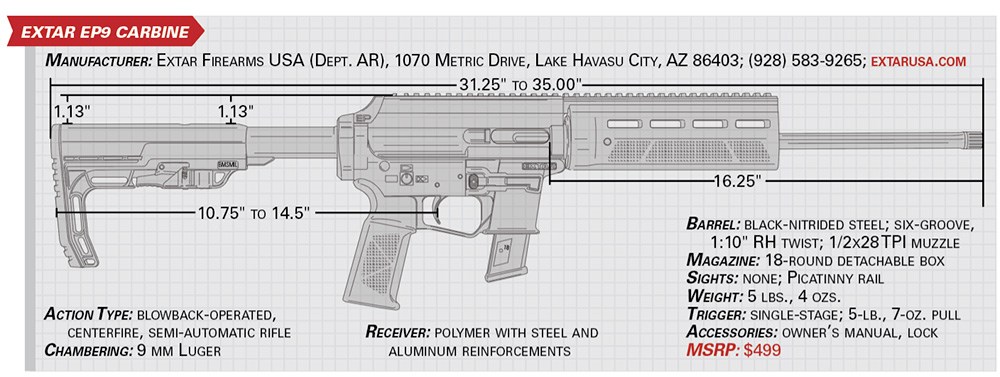 Extar EP9 Carbine specs