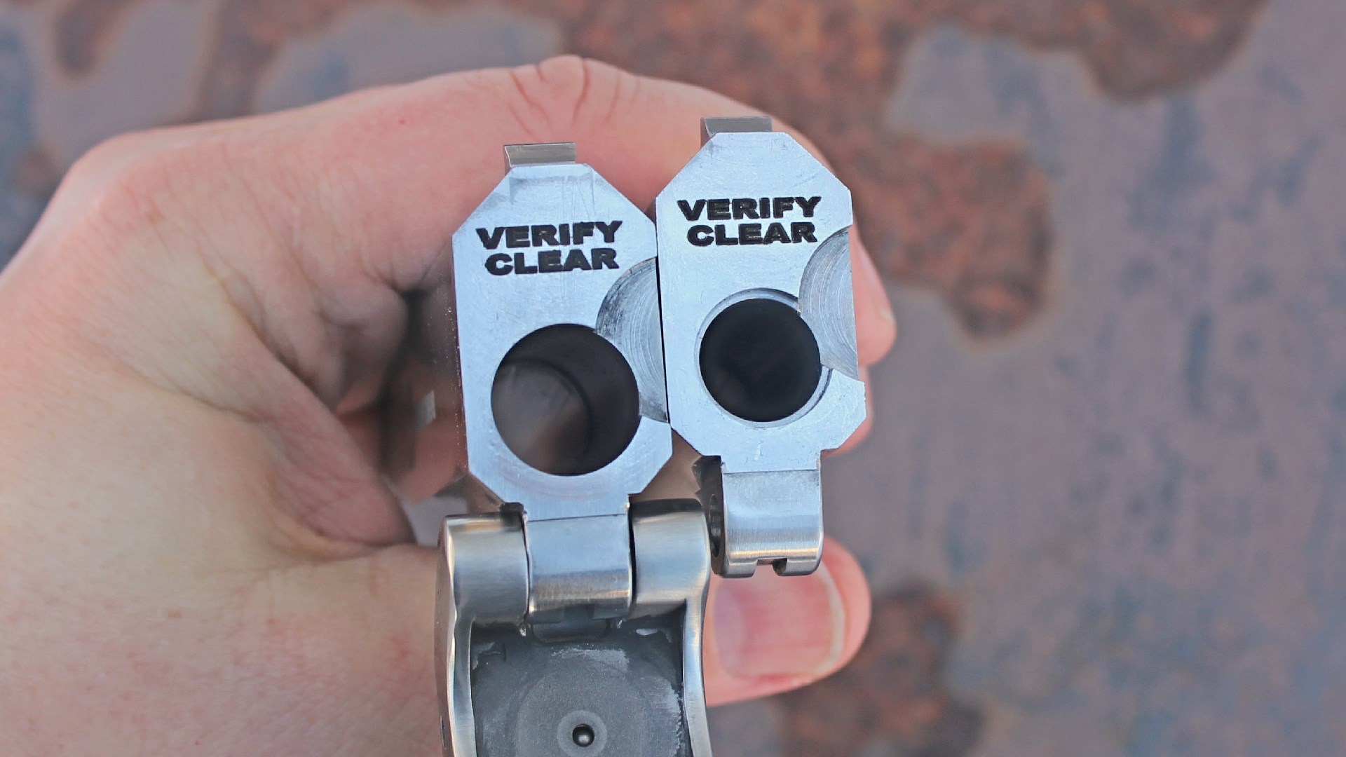 Engravings shown on the rear of the Bond Arms Cyclops barrel.