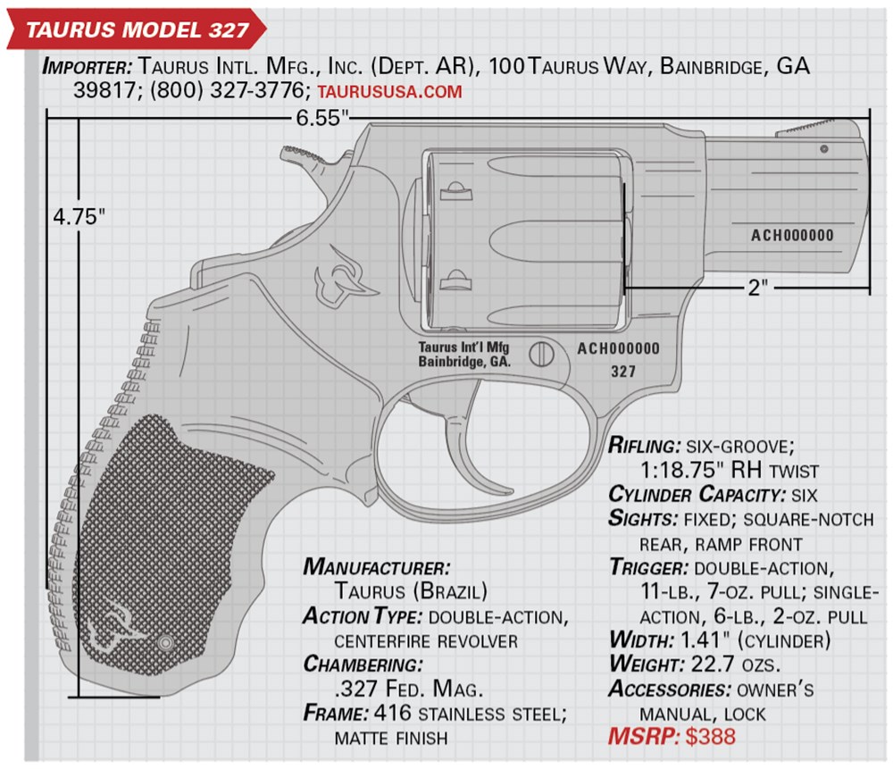 taurus model 327 specs