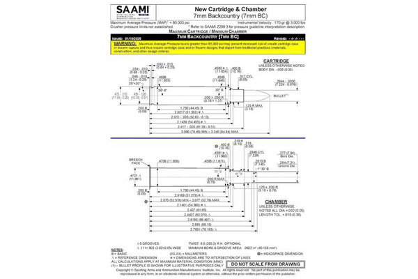 SAAMI Publishes 7mm Backcountry Cartridge Specifications