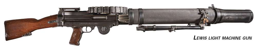 Lewis light machine gun