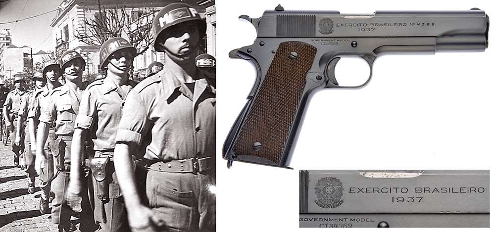 Brazilian military policemen, Colt Government Model in .45 ACP