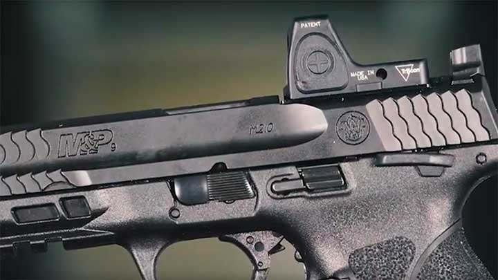 The Smith &amp; Wesson M&amp;P9 M2.0 4&quot; Combat Optic Ready handgun.