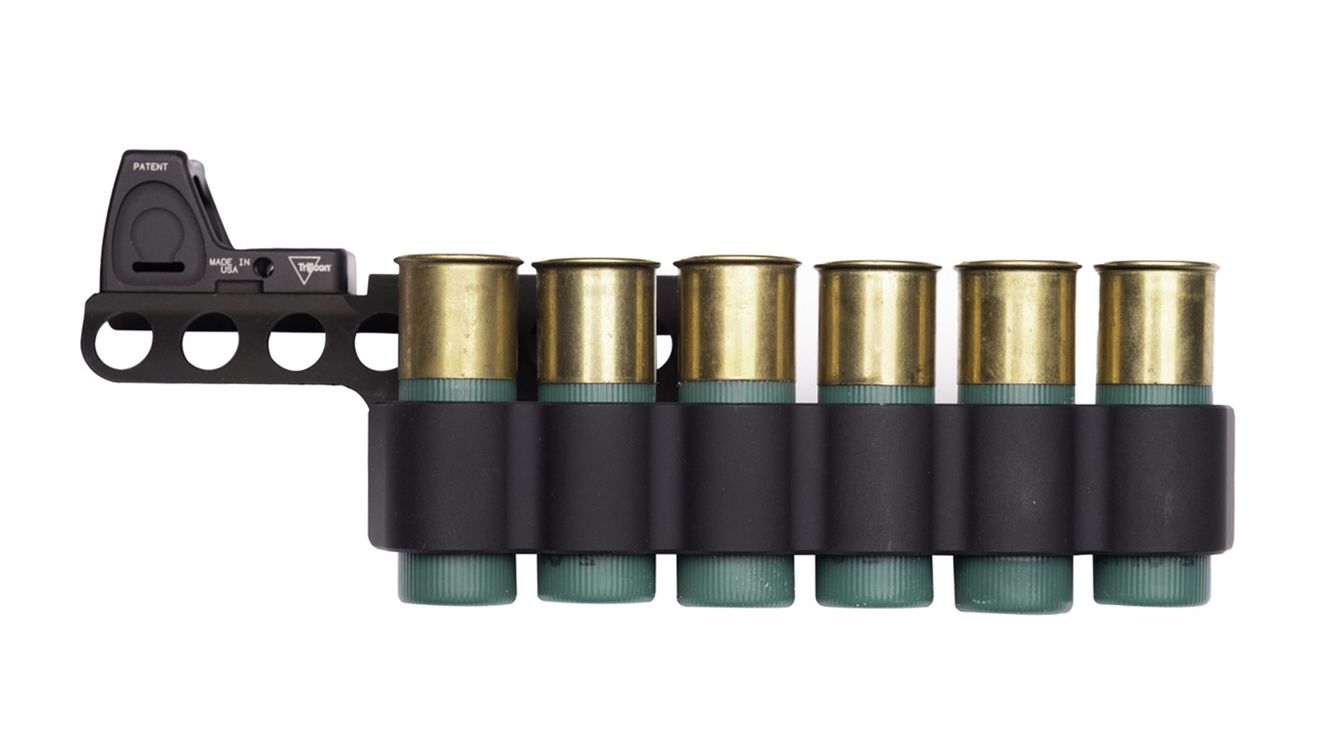 Mesa Tactical SureShell Carrier plus reflex optic mount shown with shotshells