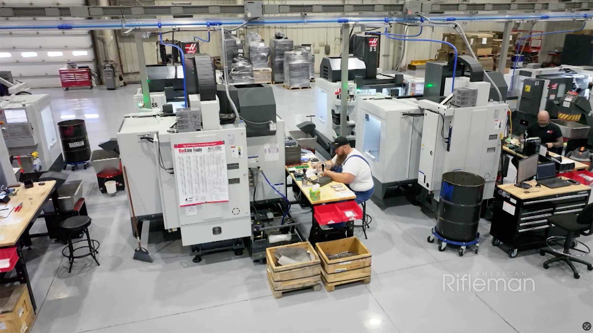 A view of the KelTec manufacturing floor in Rock Springs, Wyoming.