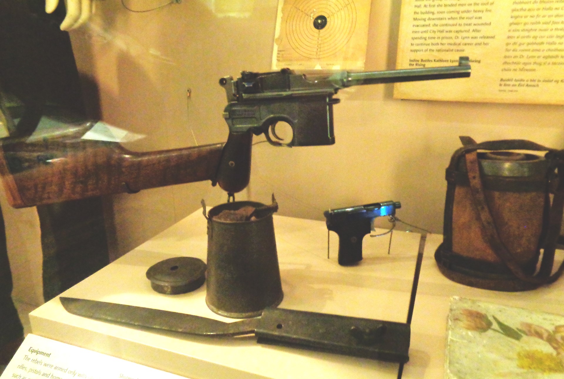 Markievicz pistol on display