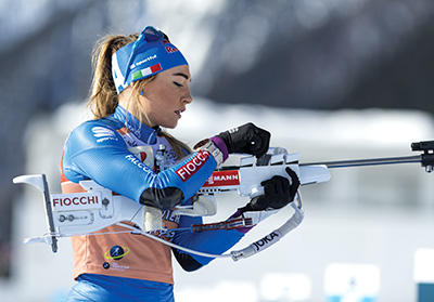 winter biathlon shooter