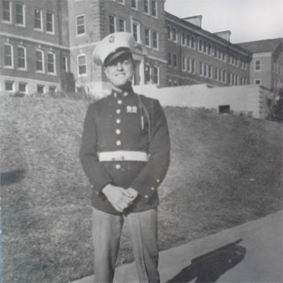 Kyle E Mills in dress blues in the 1930s. (Becki McInturff Collection)