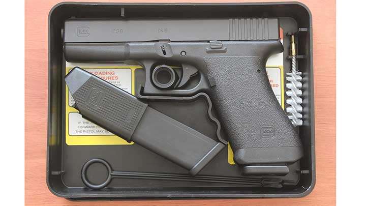 The Glock P80 as it comes in the box.
