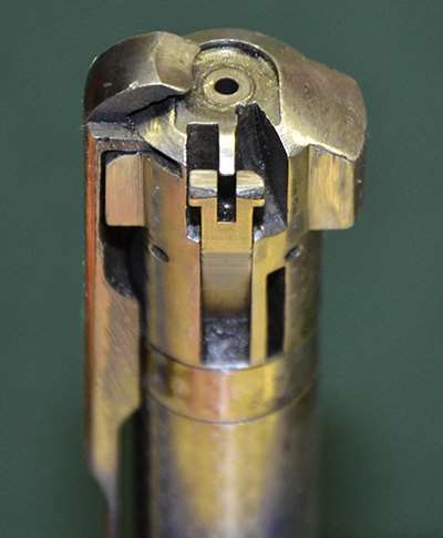 retracted bolt