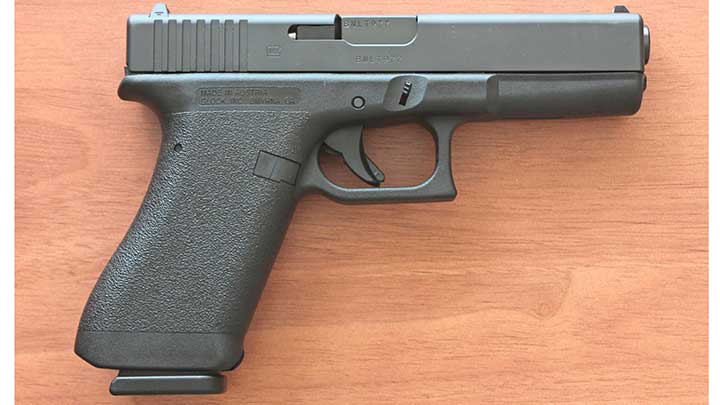 A side view of the Glock P80.