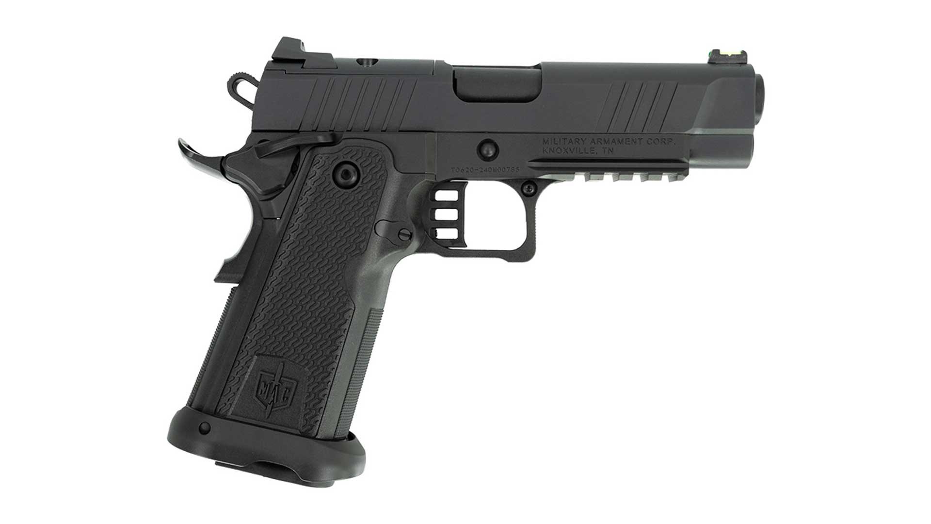 Right side of the Military Armament Corporation 1911-9 DS pistol.