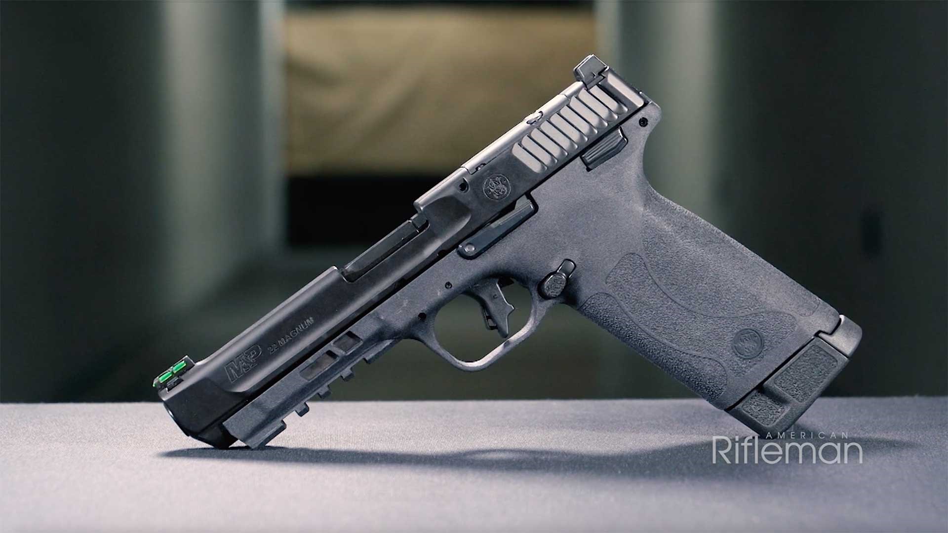 Left side of the Smith & Wesson M&P 22 Magnum pistol.