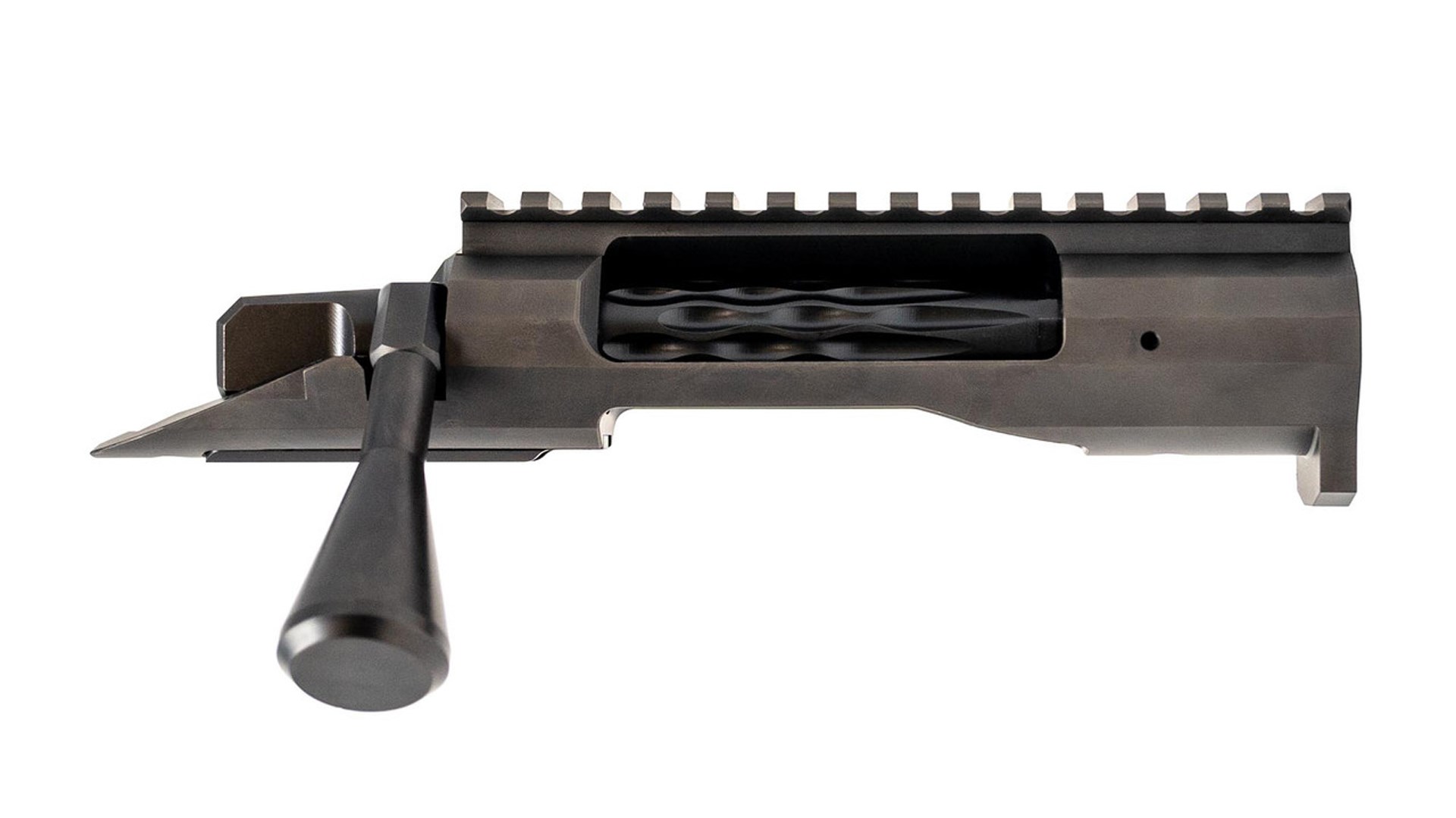 Faxon Firearms FX7 bolt-action rifle receiver's right side.