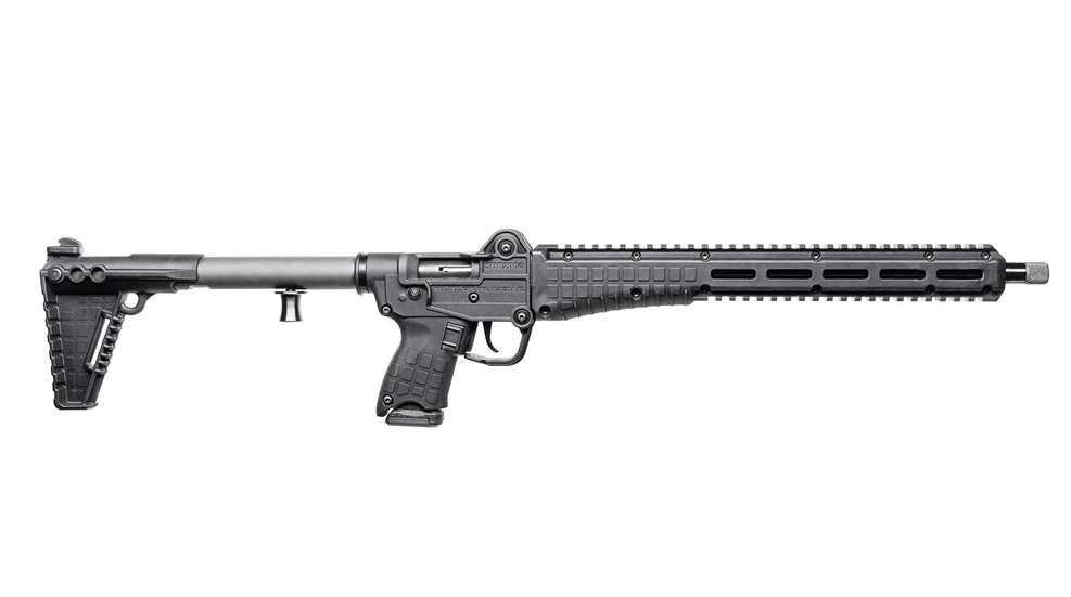KelTec SUB2000 GEN3 folding pistol-caliber carbine right-side view on white