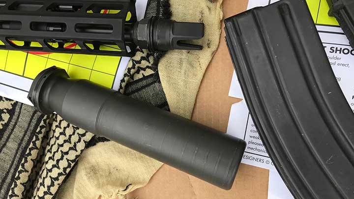 The SIG Sauer SRD 762 suppressor adapted easily to the PWS MK109 PRO via a SIG Sauer Taper-Lok Fast-Attach System.