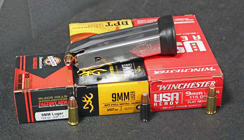 ammunition boxes 9 mm luger pistol magazine