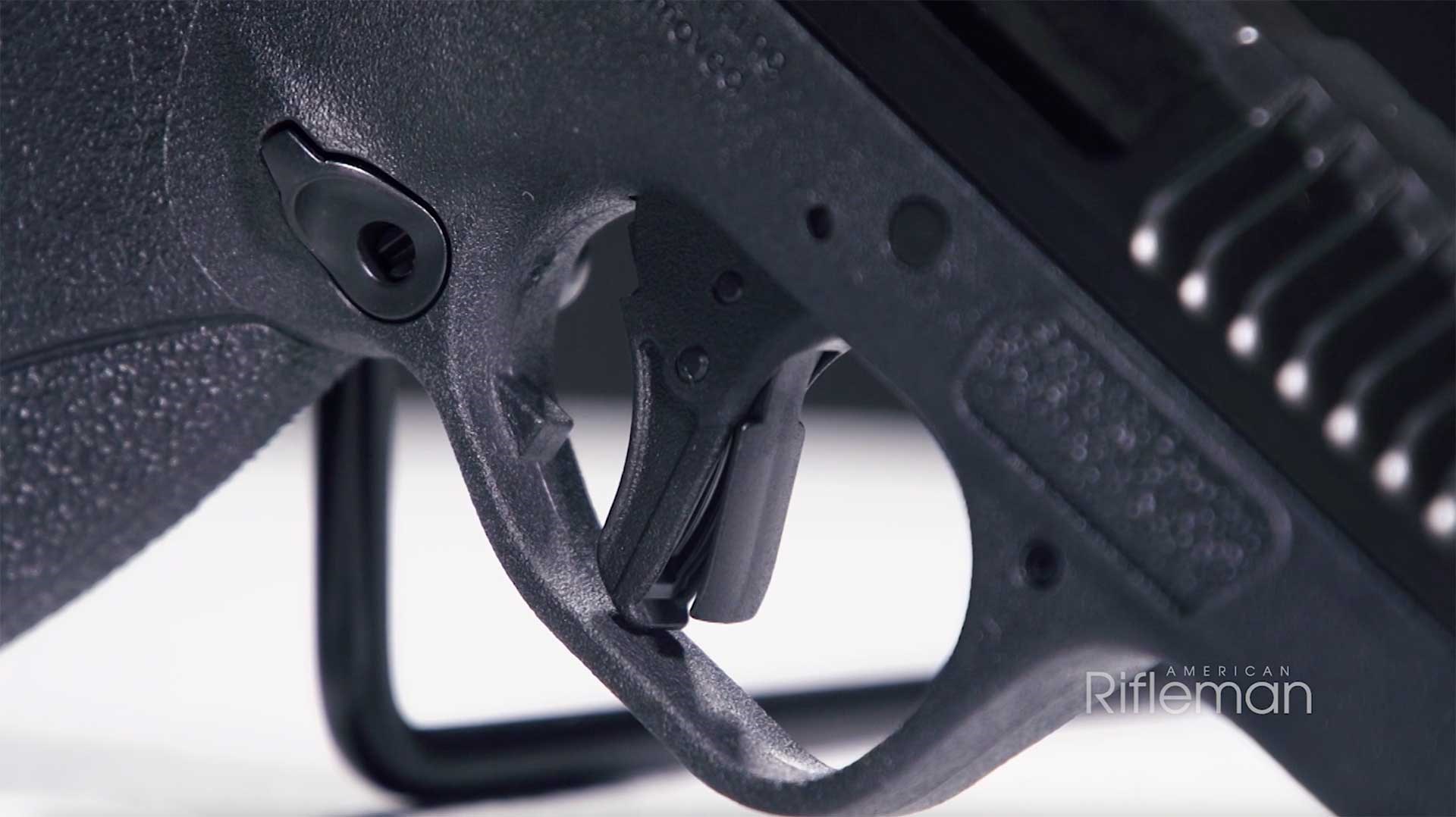 Right side of the trigger on the Smith & Wesson Bodyguard 2.0