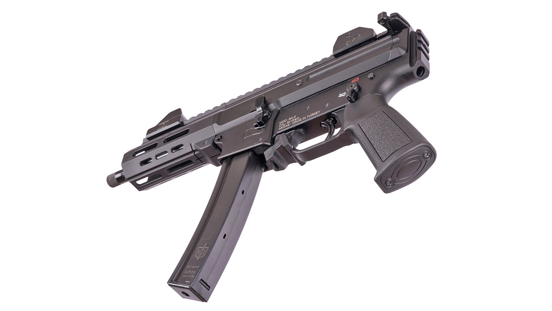 Bottom view of the SDS Imports MAC IX pistol.