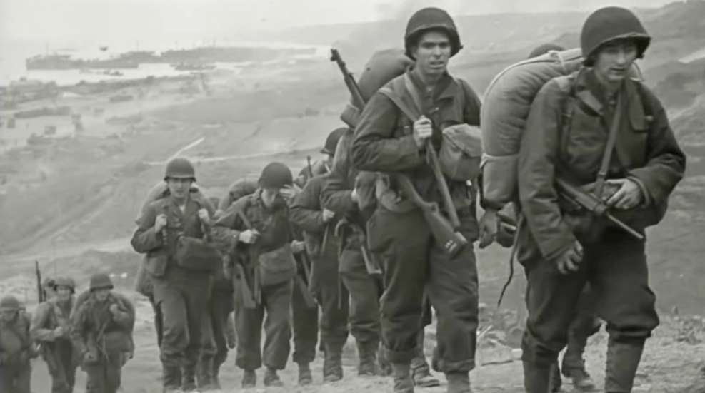 GI's landing at Normandy, France