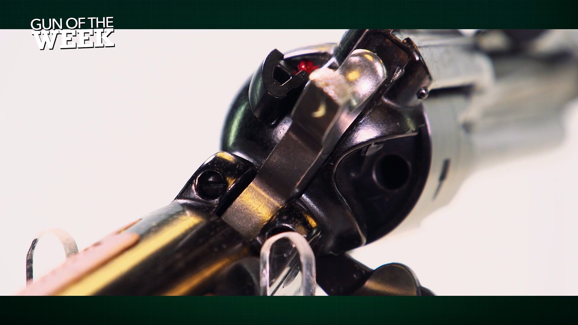 Heritage Manufacturing Rough Rider Rancher Carbine revolver loading gate single-action closeup frame hammer cylinder