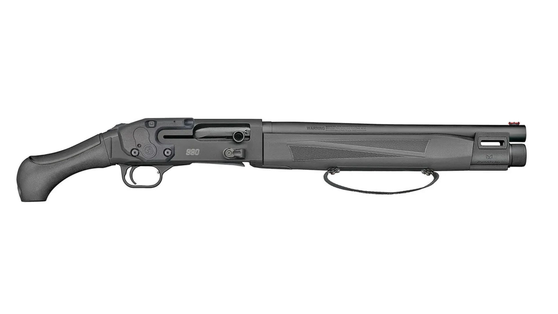 Mossberg 990 Aftershock with an installed Crimson Trace Lasersaddle.