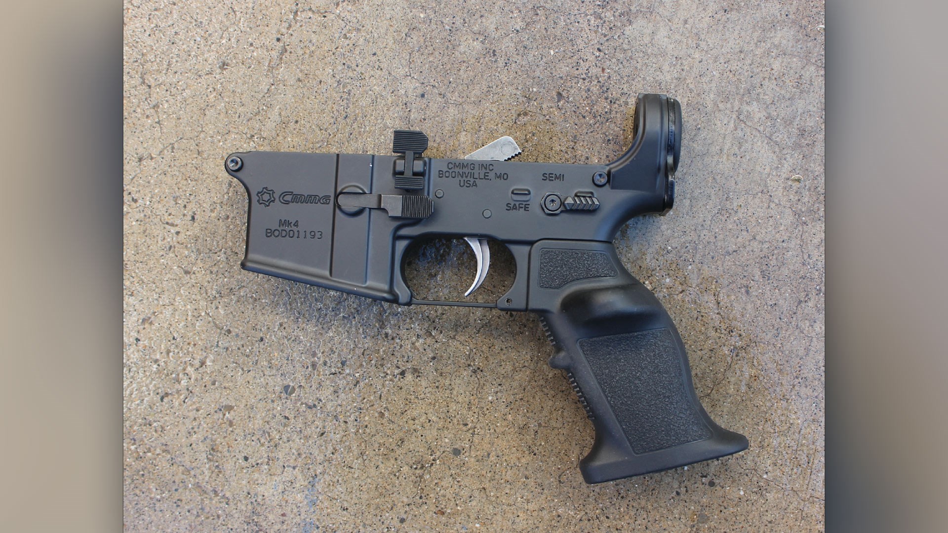 CMMG Mk4 lower receiver gun pistol assembly parts handgun