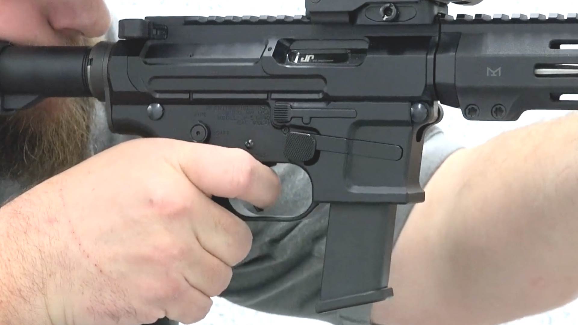 JP-5 receivers closeup gun pistol caliber carbine
